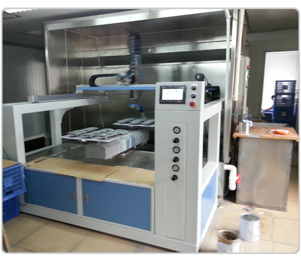 五軸2噴盤+3串同步翻轉(zhuǎn)多功能噴漆往復機